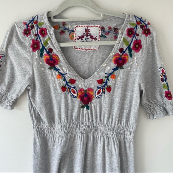 Johnny Was Floral Embroidered Dress - Picture 6 of 14